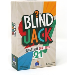 image:imageblue orange New Card Game Blind Jack Fun Trivia and Strategy Party Game for Kids and Adults Games  2 to 12 Players Ages 12