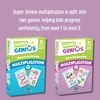 image:imageBlue Orange Super Genius Animals  Tabletop Card Game Fun Flash Card Concentration Matching Game for Kids Ages 6 16 Players Teacher Approved Learn About The Animal Kingdom GamesMultiplication 2