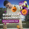 image:imageZipzyBall Sporty Spring Back Hand Ball Fidget  Kid or Adult Indoor and Outdoor All Season Active Play Workout Skill Toy Recommended for Ages 7 amp Up