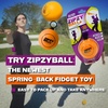 image:imageZipzyBall Sporty Spring Back Hand Ball Fidget  Kid or Adult Indoor and Outdoor All Season Active Play Workout Skill Toy Recommended for Ages 7 amp Up