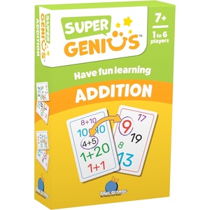 image:imageBlue Orange Super Genius Animals  Tabletop Card Game Fun Flash Card Concentration Matching Game for Kids Ages 6 16 Players Teacher Approved Learn About The Animal Kingdom GamesAddition