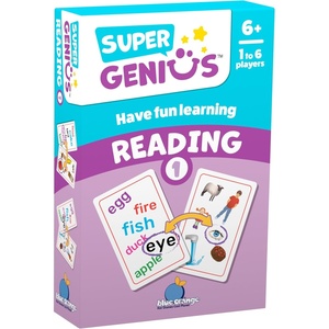 image:imageBlue Orange Super Genius Animals  Tabletop Card Game Fun Flash Card Concentration Matching Game for Kids Ages 6 16 Players Teacher Approved Learn About The Animal Kingdom GamesReading 1