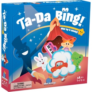 image:imageBlue Orange TaDa Bing Wooden Toy Magic Scarf Memory Game  Preschool Learning for Kids  Dexterity and Shape Recognition  Ages 4  Family Board Game Fun Games