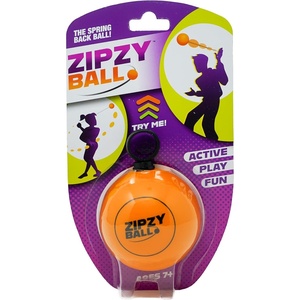 image:imageZipzyBall Sporty Spring Back Hand Ball Fidget  Kid or Adult Indoor and Outdoor All Season Active Play Workout Skill Toy Recommended for Ages 7 amp Up