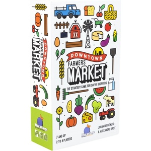 image:imageStrategy Board Game Kids Teens Adults Family Couples Party Game Nights Tabletop Tile Laying Game 24 Players Ages 7 Downtown Farmers Market by Blue Orange Games