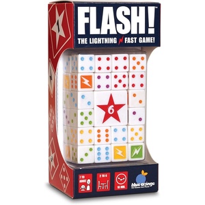 image:imageFLASH Lightening Fast Party Family Dice Rolling game by Blue Orange Games for 26 Players Ages 7