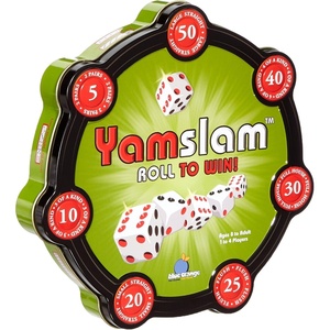image:imageblue orange Yamslam Mini Version Fun Chance and Strategy Family Dice Game for Kids and Adults Games  1 to 4 Players Ages 895 x 95