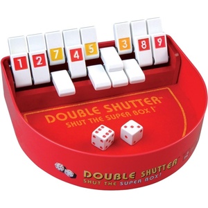 image:imageDouble Shutter Shut The Box Dice Game Fun Math and Strategy Family Game by Blue Orange Games 1 to 4 Players for Ages 8