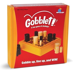 image:imageGobblet Abstract Strategy Board Game  Award Winning Kids or Adults Original All Wooden Board Game by Blue Orange Games  2 Players for Ages 7 to 99