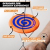 image:imageYoSpin Metallic Silver PocketSized Gyroscopic Skill Toy  Combines Flying Disc Motion with YoYo Tricks  ScreenFree Fidget Toy for Teens amp Adults  Solo PlayOrange