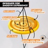 image:imageYoSpin Metallic Silver PocketSized Gyroscopic Skill Toy  Combines Flying Disc Motion with YoYo Tricks  ScreenFree Fidget Toy for Teens amp Adults  Solo PlayYellow