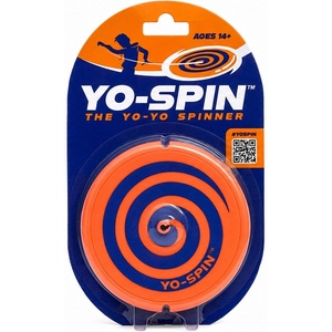 image:imageYoSpin Metallic Silver PocketSized Gyroscopic Skill Toy  Combines Flying Disc Motion with YoYo Tricks  ScreenFree Fidget Toy for Teens amp Adults  Solo PlayOrange